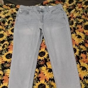 Seven7 Women's Light Blue Straight Leg Jeans